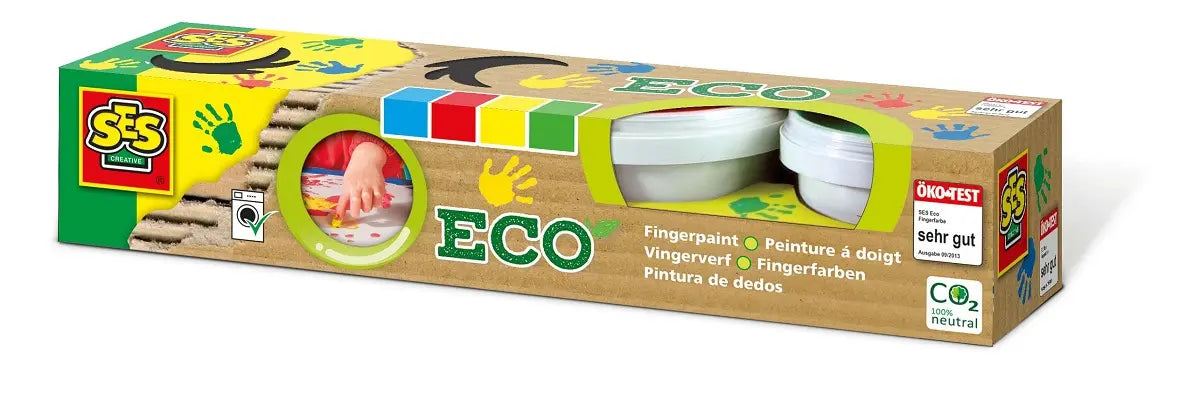 SES Eco Farby do malowania palcami 4 kolory