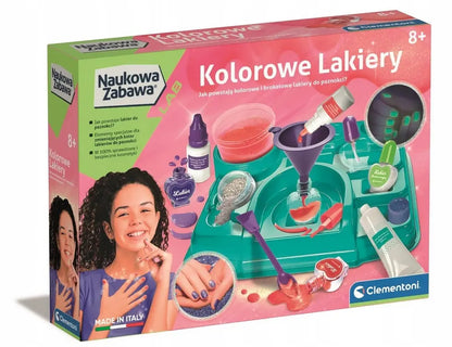Naukowa zabawa kolorowe lakiery do paznokci