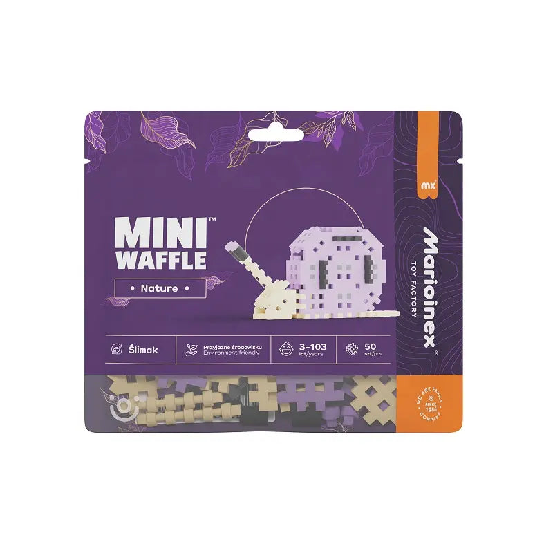 Klocki mini wafle Nature 50 elementów Ślimak