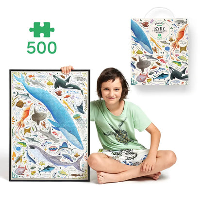 Puzzlove ryby i zwierzęta wodne 500 elementów puzzle rodzinne