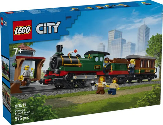 Lego City - Retro pociąg z lokomotywą parową