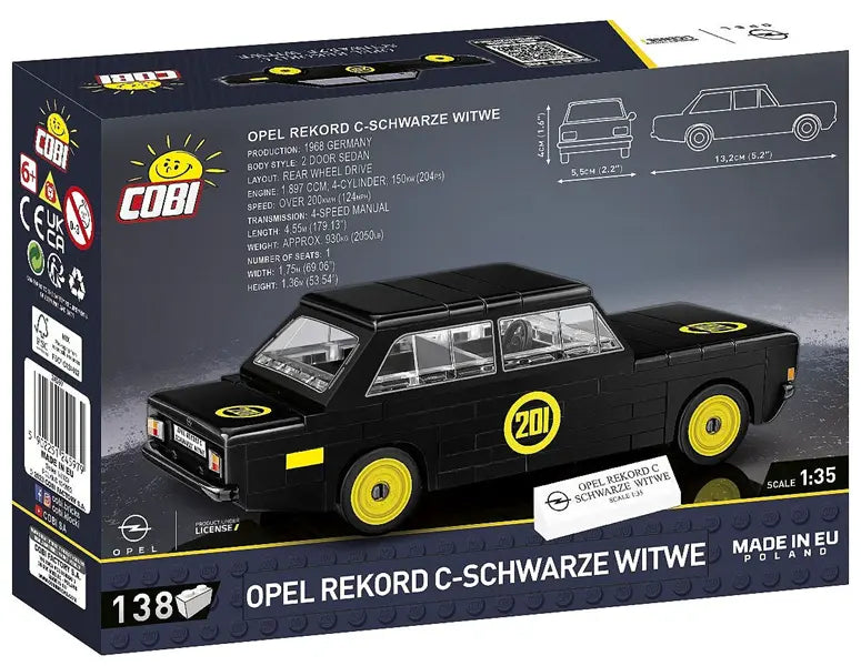 Cars - Opel Rekord C-Schwarze Witwe - 134 klocki