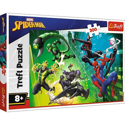 Puzzle 300 el. W pajęczej sieci, Spiderman
