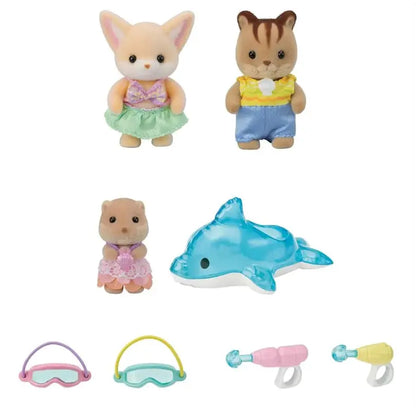 Sylvanian Families zabawa w basenie Baby Trio