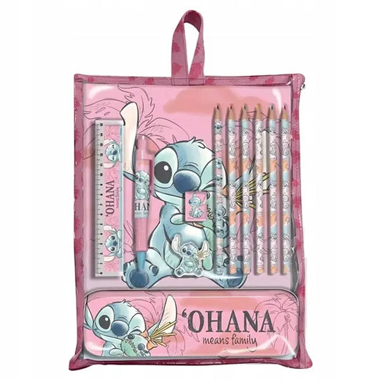 Stitch artykuły szkolne - 12 elementów