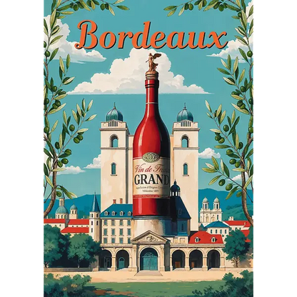 Puzzle Vintage Poster 1000 el. Bordeaux, Francja