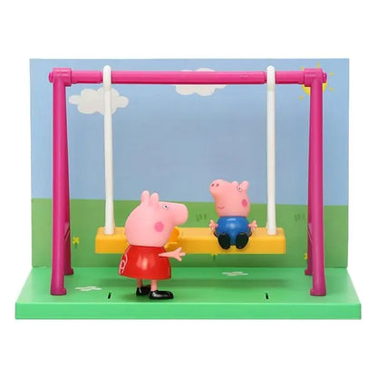Zestaw huśtawka + 2 figurki, Świnka Peppa i George