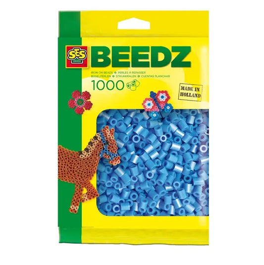 Koraliki do prasowanek 1000 szt niebieskie