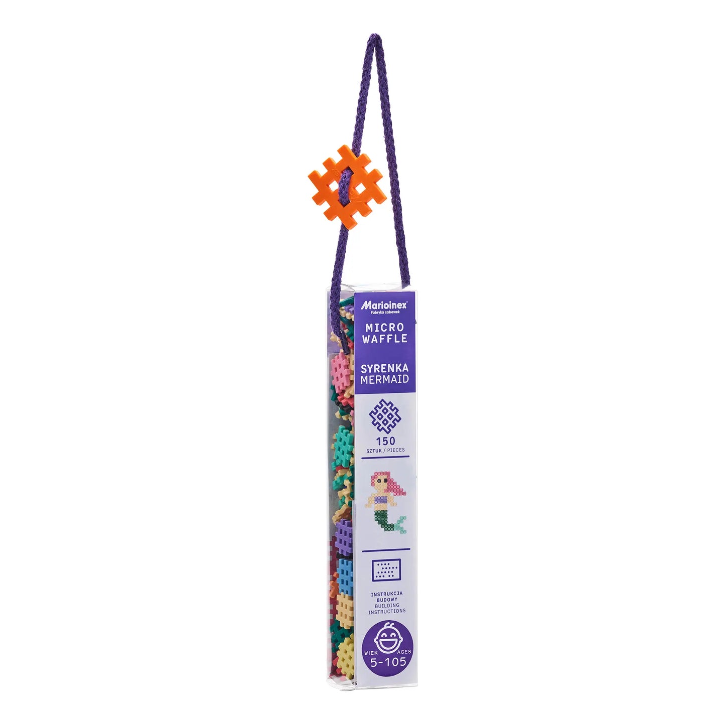 Klocki micro waffle 150 elementów syrena