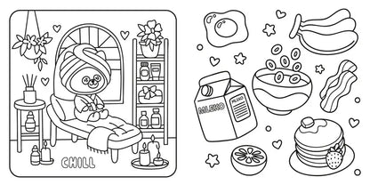 Kolorowanką antystresowa - Cosy Colouring, Małe przyjemności