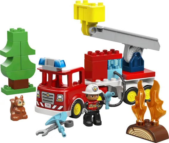 Lego Duplo - Wóz strażacki z wężem i strażakiem