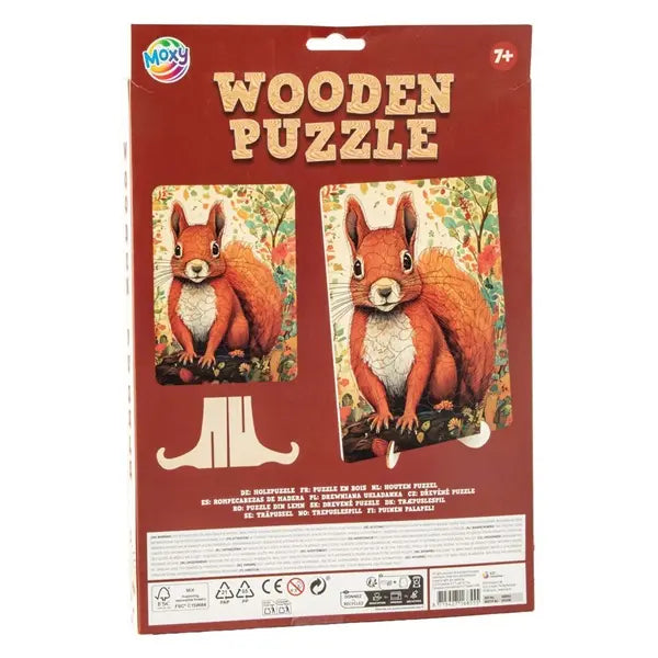 Drewniane puzzle - Wiewiórka 128el.