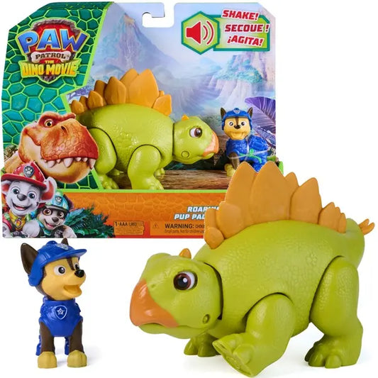 Psi Patrol Dino film, figurka dinozaura stegozaura + Chase