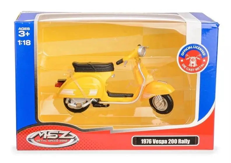 Model vespa 200 rally żółty 1:18