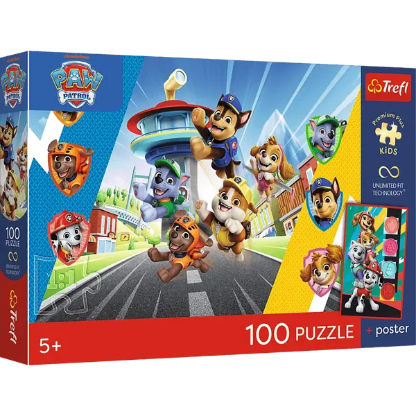 Puzzle Premium Plus Kids UFT, Psi Patrol 100 el. Psia przygoda