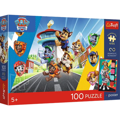 Puzzle Premium Plus Kids UFT, Psi Patrol 100 el. Psia przygoda