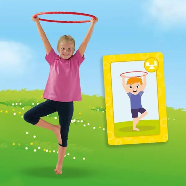 Hula hoop do jogi + karty z ćwiczeniami