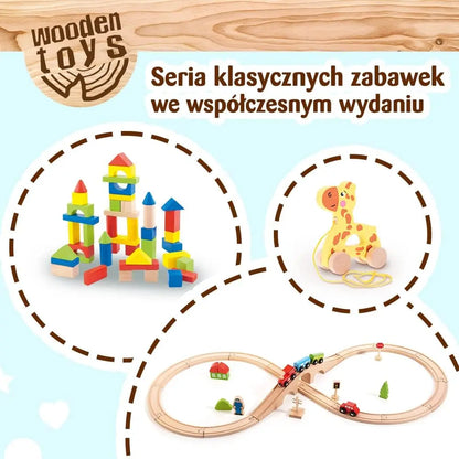 Zabawka drewniana 50 klocków
