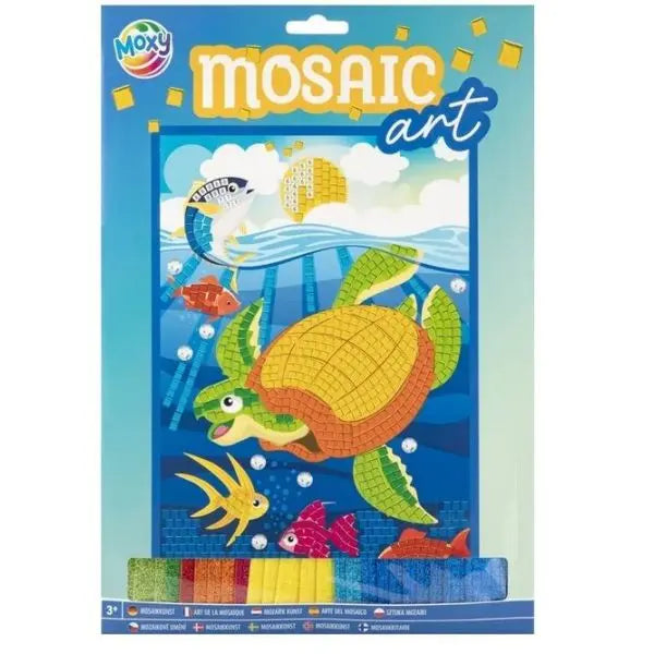 Mozaika brokatowa A4 - Żółwik