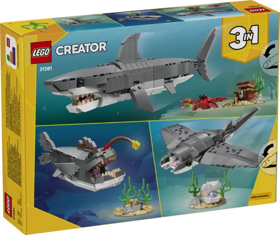 Lego Creator - Groźny rekin i skrzynia ze skarbem
