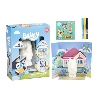 Bluey pokoloruj figurkę gniotka - 2 wzory
