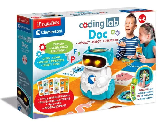 Education uczę się bawiąc coding lab doc mówiący robot edukacyjny