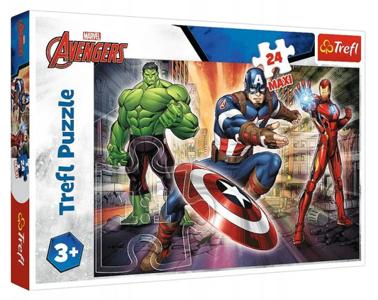 Puzzle maxi 24 w świecie avengersów marvel