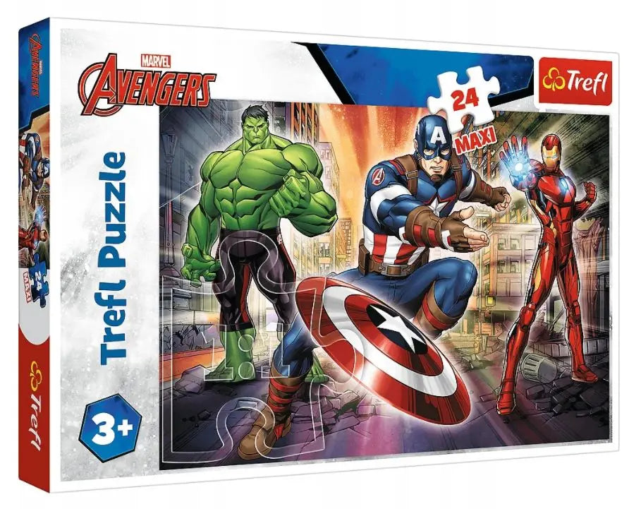 Puzzle maxi 24 w świecie avengersów marvel