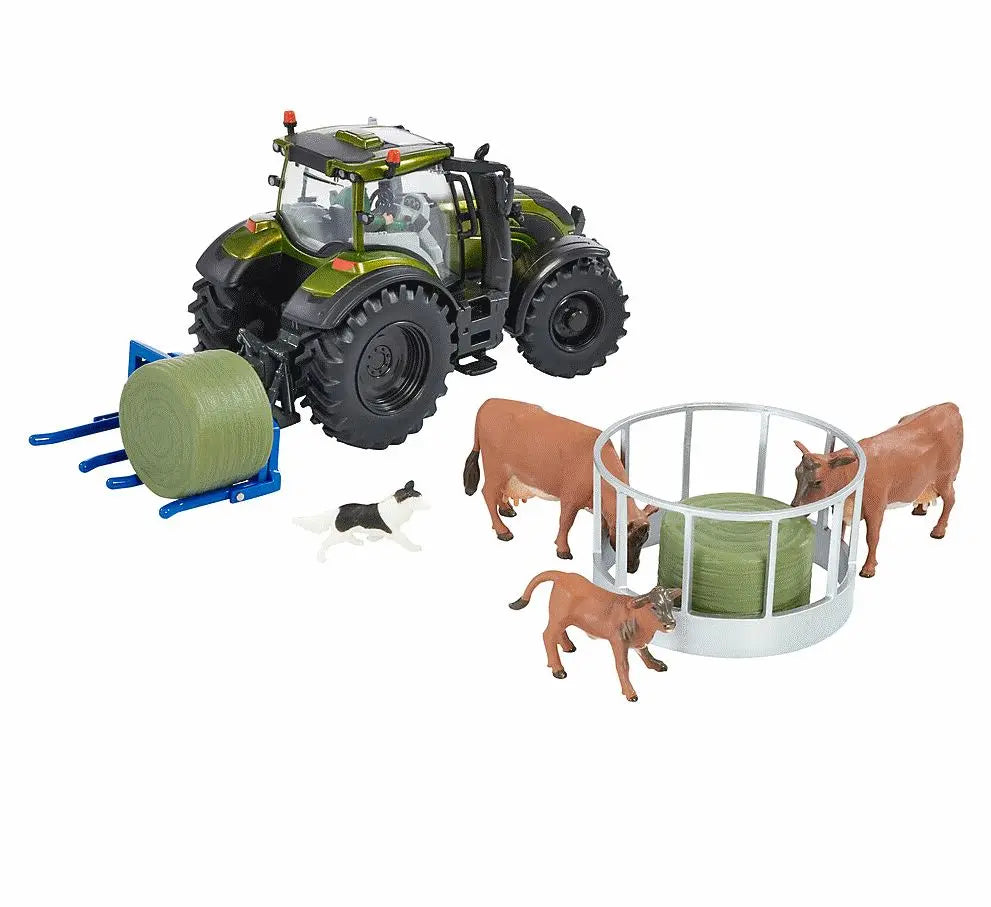 Britains metalic green valtra zestaw