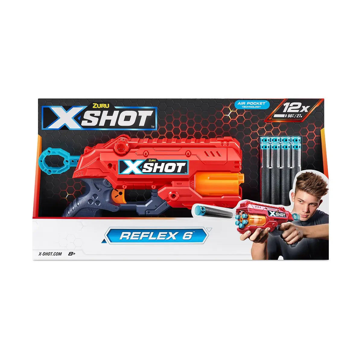 X-shot reflex 6 wyrzutnia 12 strzałek
