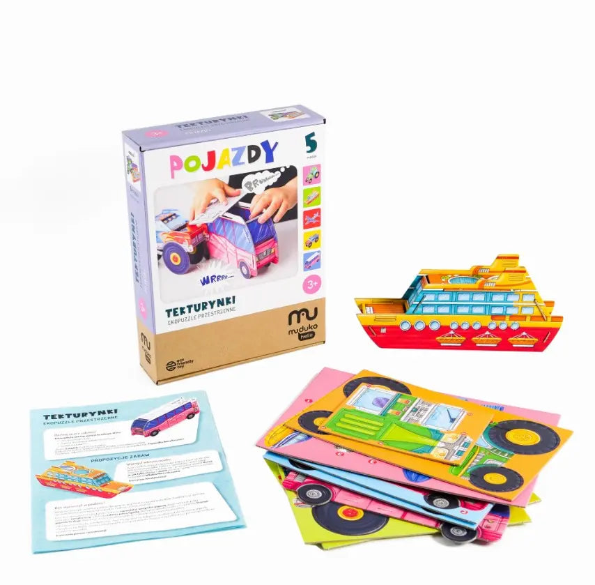Gra tekturynki europuzzle pojazdy