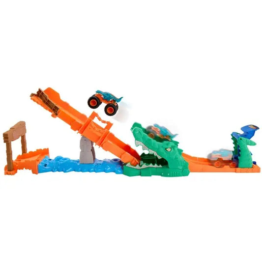 Hot Wheels Monster Trucks - tor Paszcza Krokodyla