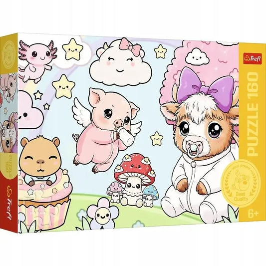 Puzzle 160 elementów - Zwierzaki maluchy