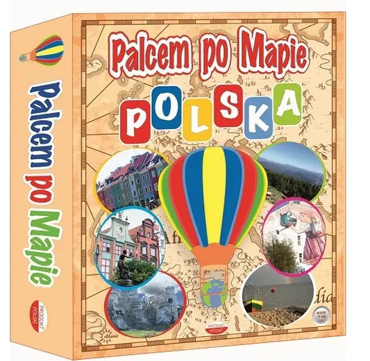 Gra palcem po mapie polska