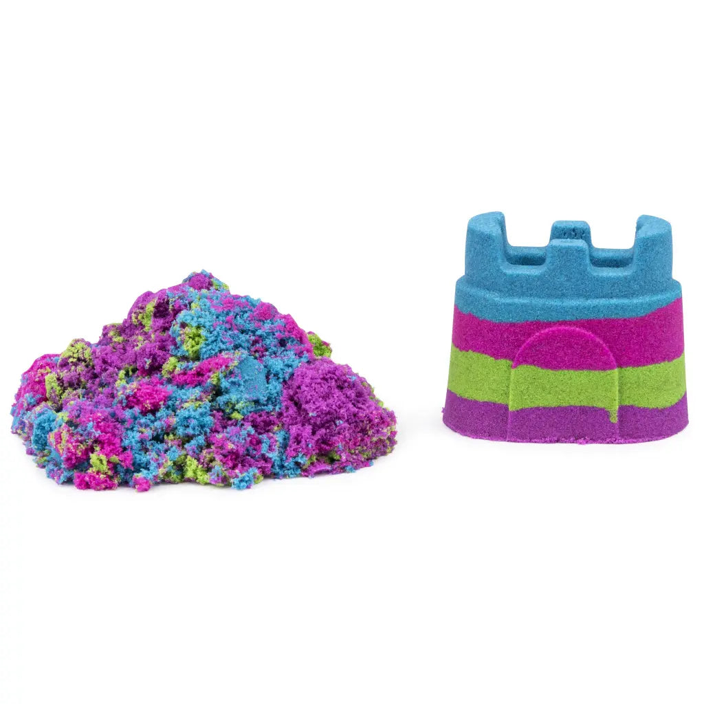 Kinetic sand tęczowy zamek