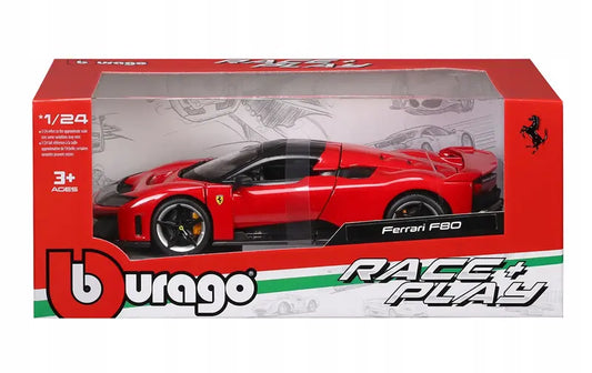 Ferrari Race and Play F80 Red Rosso Corsa 1:24