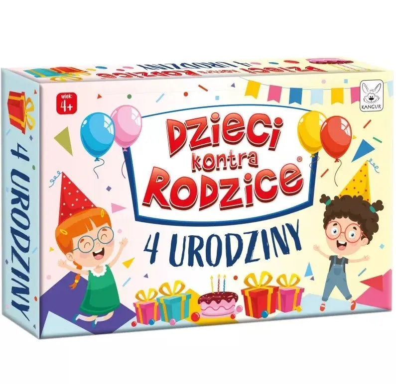 Dzieci kontra rodzice gra urodziny 4+