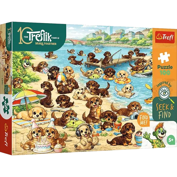 PUZZLE 100 Seek&Find Jamniki i Trefliki 16585