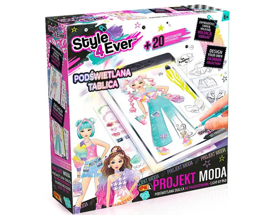 Projekt Moda - Podświetlana tablica do projektowania