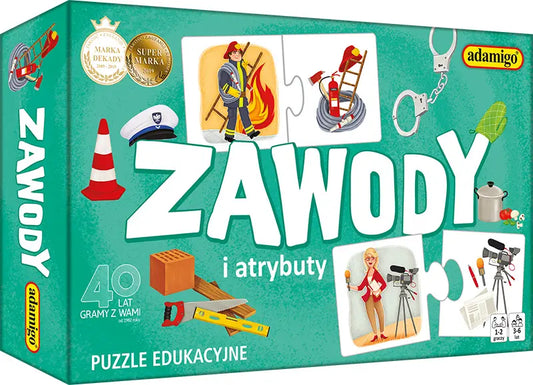 Zawody i atrybuty - puzzle