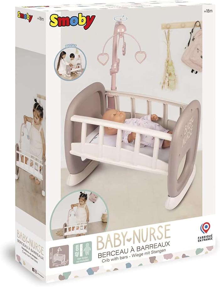 SMOBY Baby Nurse kołyska z karuzelką 220372