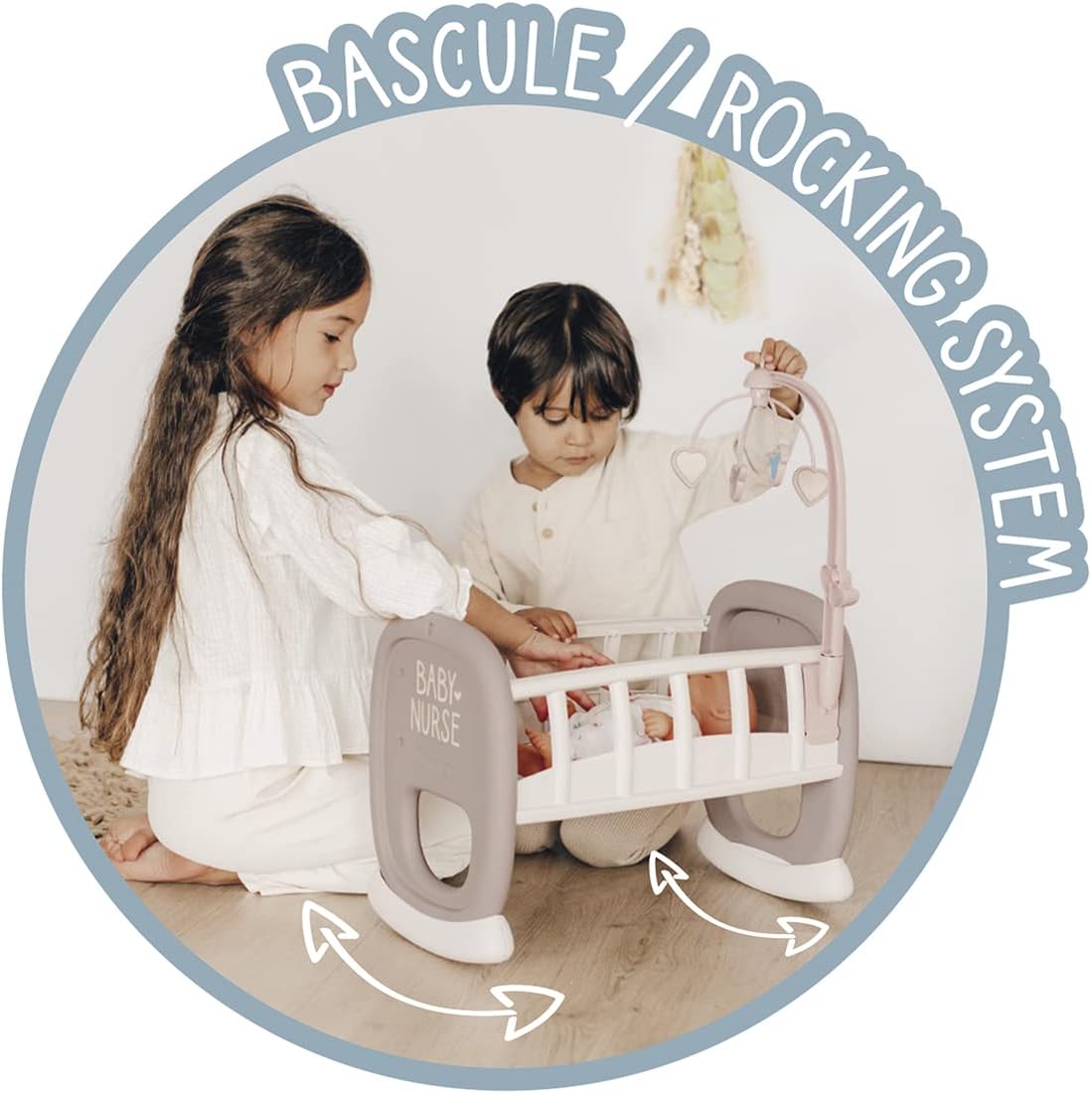 SMOBY Baby Nurse kołyska z karuzelką 220372