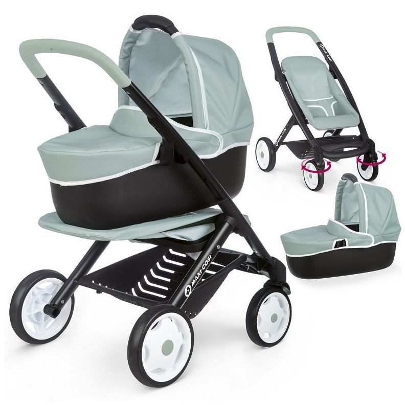 SMOBY Maxi Cosi wózek 3w1 zielony 253120