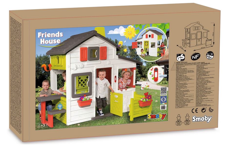 SMOBY domek Friends z ogródkiem 310209