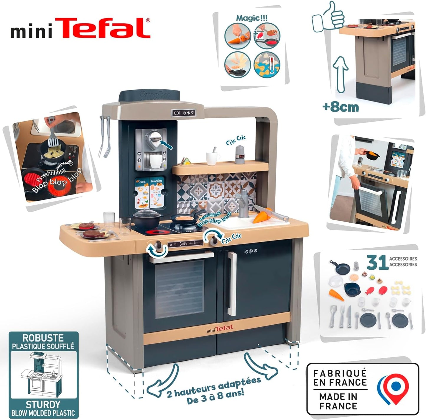SMOBY Kuchnia mini Tefal Evolutive elektron.312308