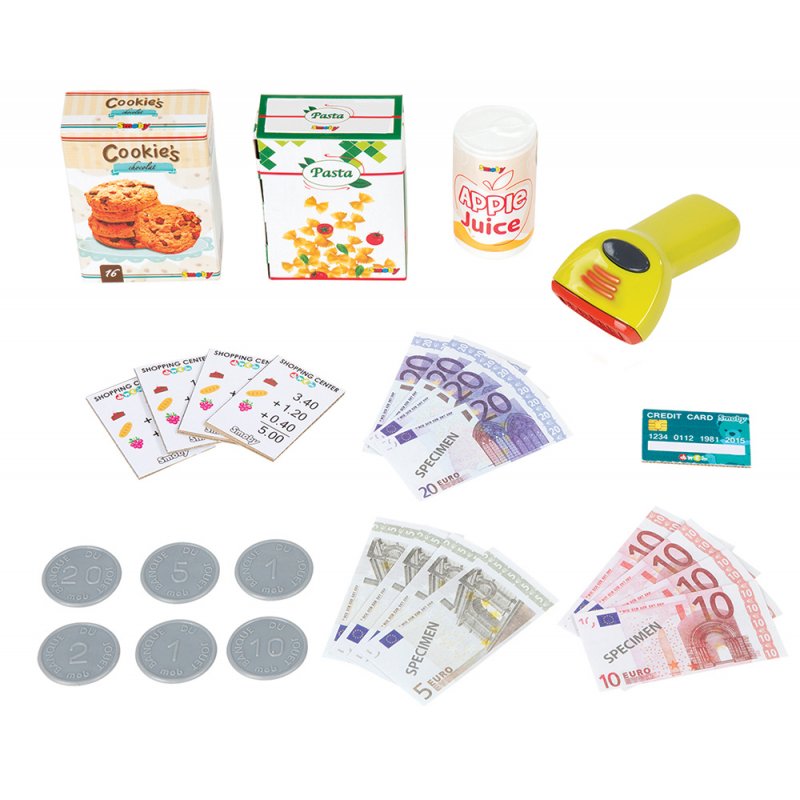 SMOBY kasa elektroniczna niebieska 350104