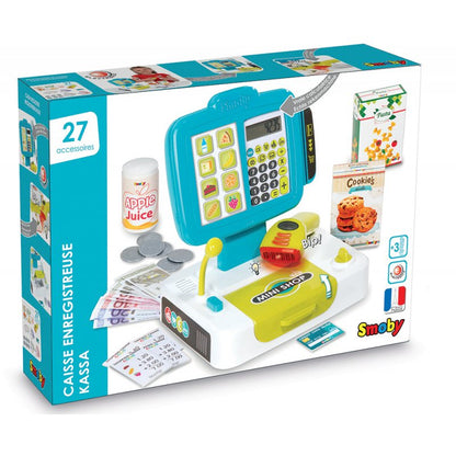 SMOBY kasa elektroniczna niebieska 350104