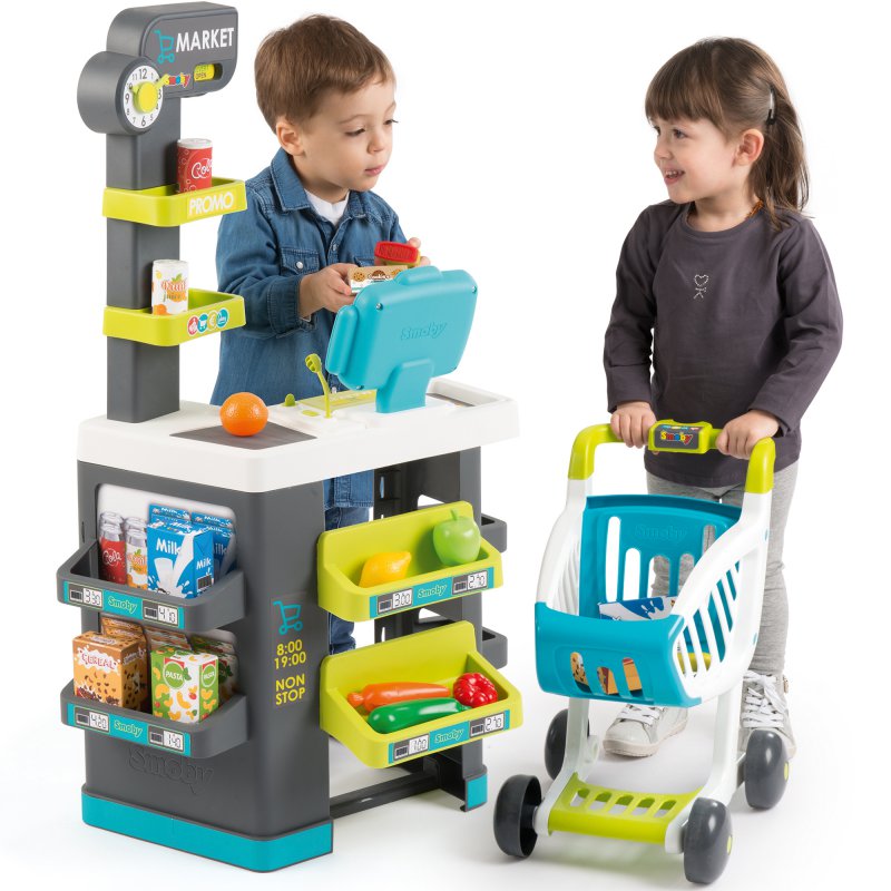 SMOBY market z wózkiem 350212