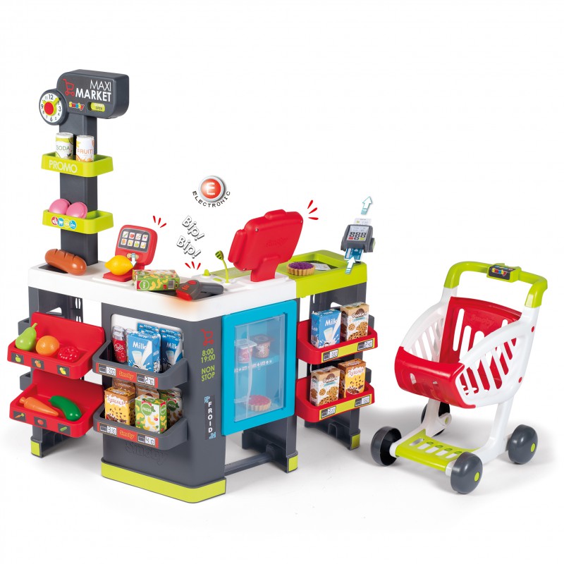 SMOBY Maximarket z wózkiem 350229