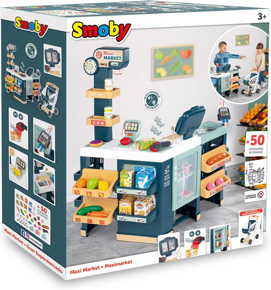 SMOBY Maximarket z wózkiem 350242
